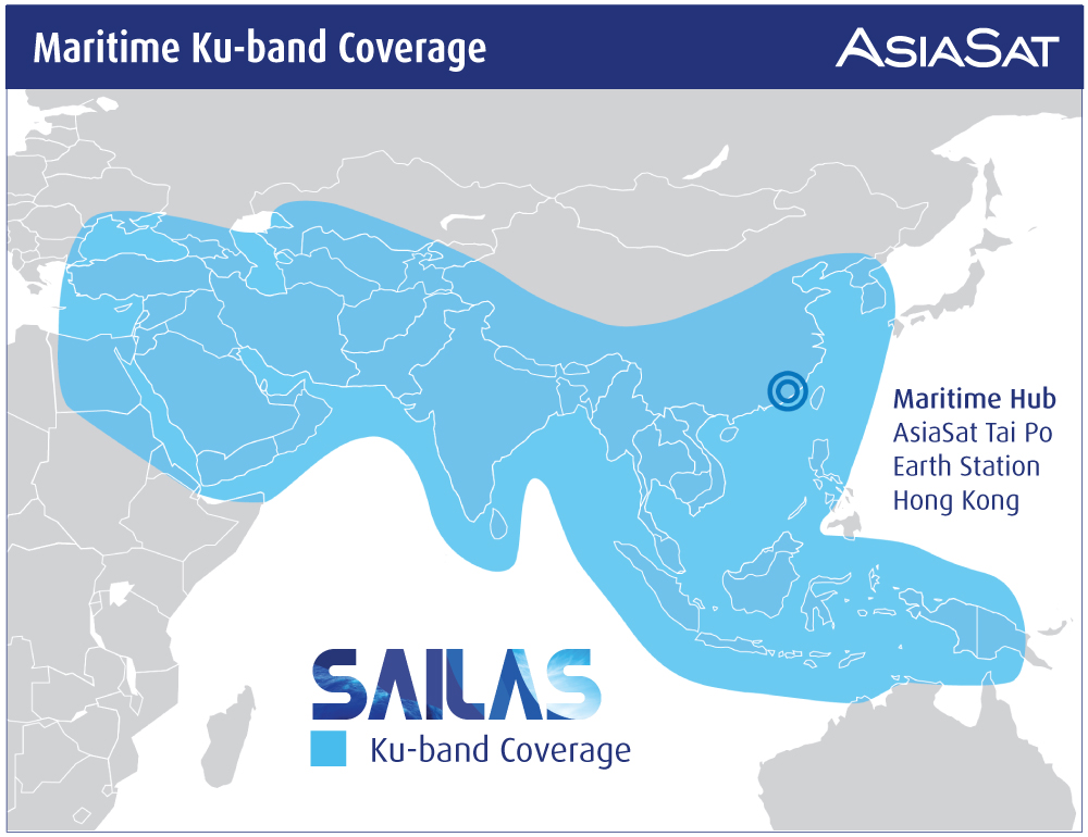 AsiaSat Maritime Ku-band Coverage - SAILAS PR