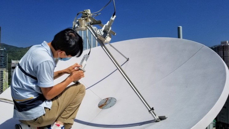 Antenna upgrade with AsiaSat filter 