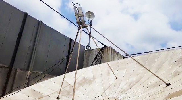 7 Star Digital's 3.7m satellite antenna system installed with AsiaSat's bandpass filter