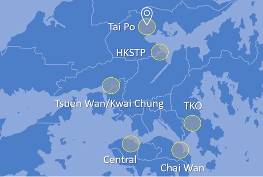 Data centre distance map